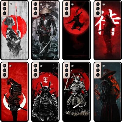Japanese Samurai Soft Case For Samsung Galaxy S21 Ultra Note 20 Note 10 S8 S9 S10 Plus S20 FE Phone Cover