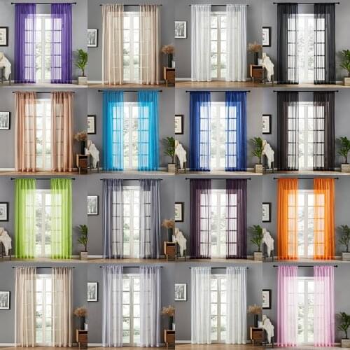 Curtains Colorful Curtains For Living Room Modern Polyester Bedroom Curtain Gauze Warm Light Transmission Teenager Customizable