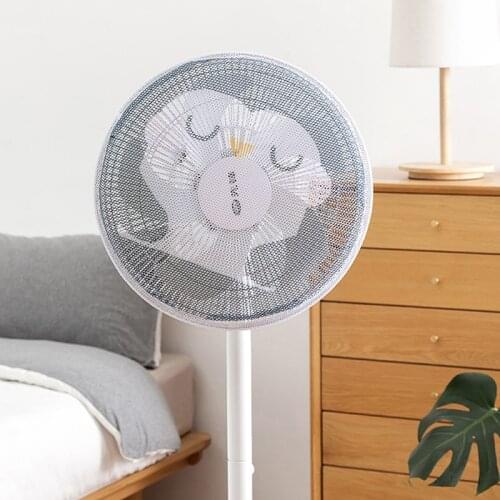 1PCS Household Electric Fan Anti-pinching Dust Cover Child Protection Safety Dustproof Net Cover Finger Protector Zipper Fan Bag
