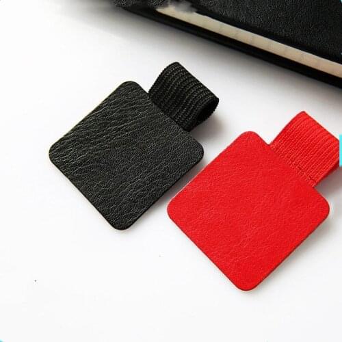 1PC Self-adhesive Leather Pen Clip Pencil Elastic for Notebooks Journals Clipboards Pen Holder Pen Organizer