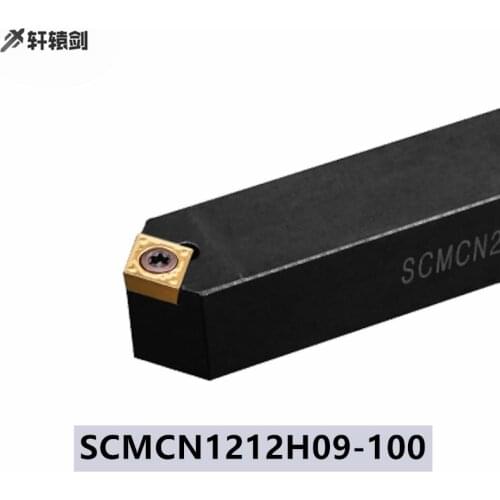 1PC SCMCN 1212H09-100 Turning Tool Holder Carbide Insert CCMT