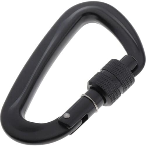 12KN/5KN Screw Lock Carabiner Light Hooks Clip For Hiking Fishing Traveling
