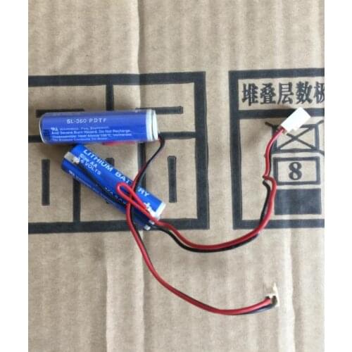 2PCS Germany SL-360 (AA) 3.6V PLC lithium battery with plug SL360