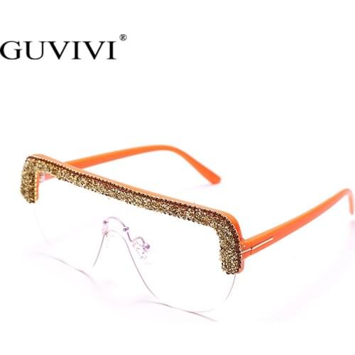 2021 Sunglasses Men Vintage Cool Style Goggle Sunglasses Bling Rhinestones Sunglasses Women Oculos De Sol Feminino Uv400