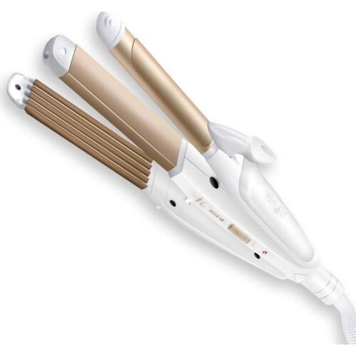 3 In 1 Professional Hair Straightening & corrugation & Curling Flat Iron Hair Straightener Brush Salon Hair Styling Tools