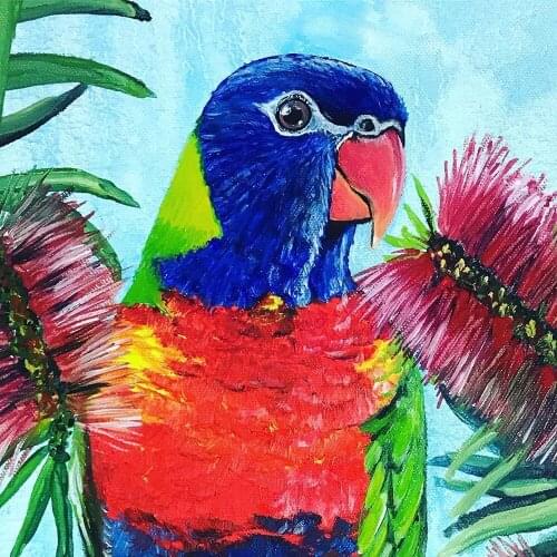 5D DIY Full Square Round Resin Diamond Painting "Parrot" Cross Stitch Embroidery Mosaic New Arrival Home Decoration