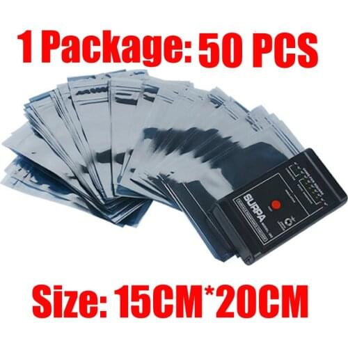 Anti-static shielding bag ESD dust-proof packaging bag flat zipper lock anti-horizontal self-sealing storage static bag