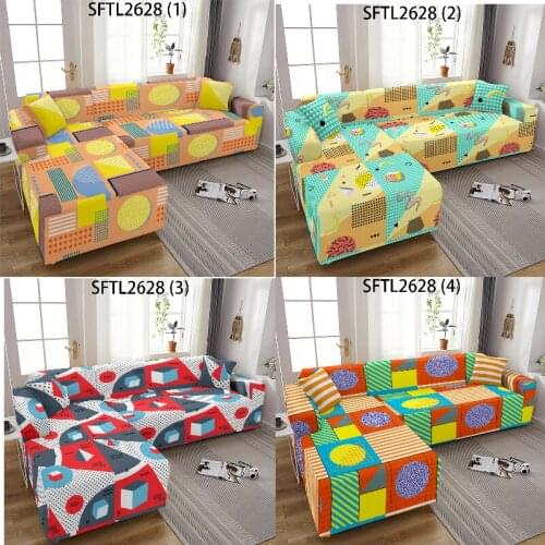 Geometric print fondas sofas with long chair Linings for sofas Plaid on the sofa large sofas scratching post sofa cushions Plaid