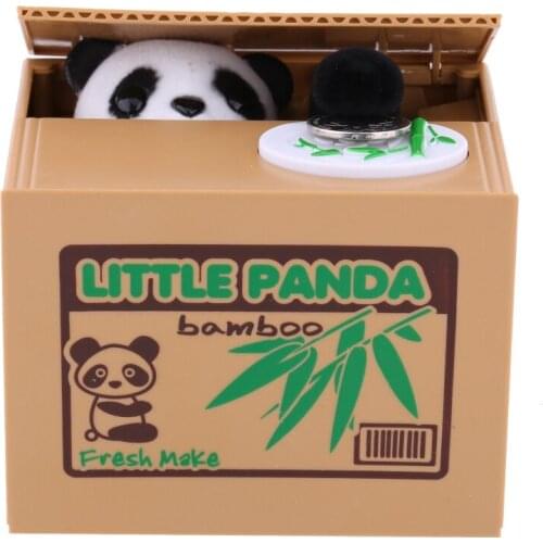 Saving Storage Panda Money Saving Boxes Pot Case Bank Cat Steal Money Coin Children Kids Toy Gift Banks
