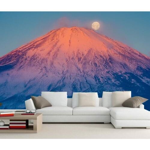 Custom mural Japan Mount Fuji Volcano Moon Nature photo wallpaper,living room tv sofa wall bedroom restaurant papel de parede