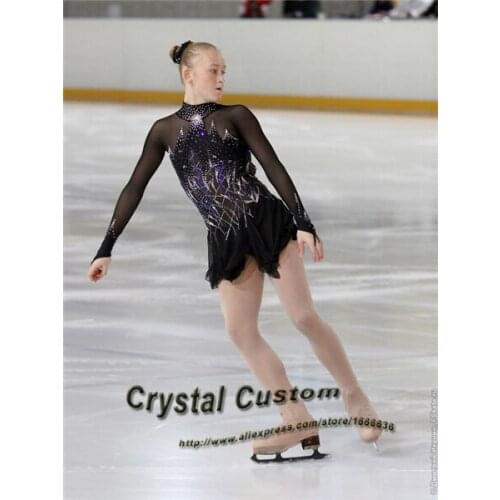 Custom Figure Skating Dress For Competition Fashion New Brand Ice Figure Skating Dress For Children DR3557