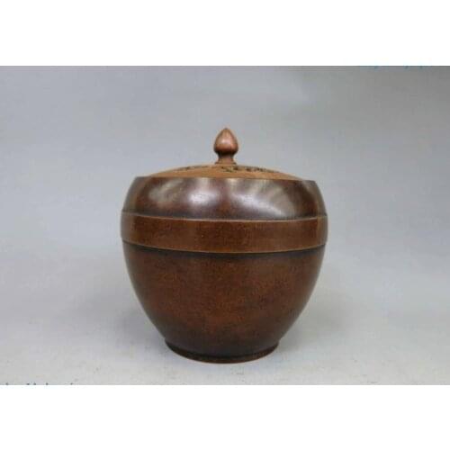China brass copper carved fine Beautiful Incense burner censer Sculpture Statue