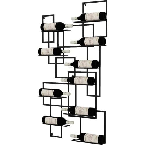 Creative Red Wine Rack Wall Mounted Household Wine Display Rack Wine Bottle Rack Bar Red Wine Rack Decoration Wall Decoration Ra