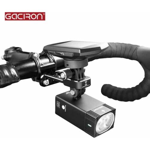 GACIRON H12 Bicycle light Mount Bracket Aluminum alloy Multifunction Camera\Bicycle computer Holder Adjustable Handlebar