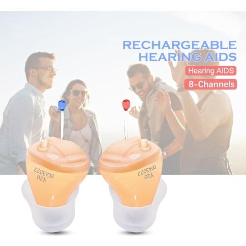 Hearing Aid Audifonos Y20 Mini Hearing Device In-Ear Portable Hearing Aids for The Elderly Wireless Sound Amplifier for Deafness