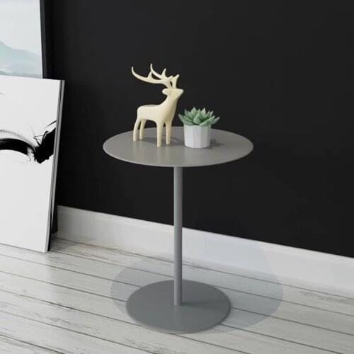 Living Room Furniture Nordic Home Minimalist Round Wrought Iron Bedside Table Balcony Sofa Small Desk Coffee Corner Tea Table