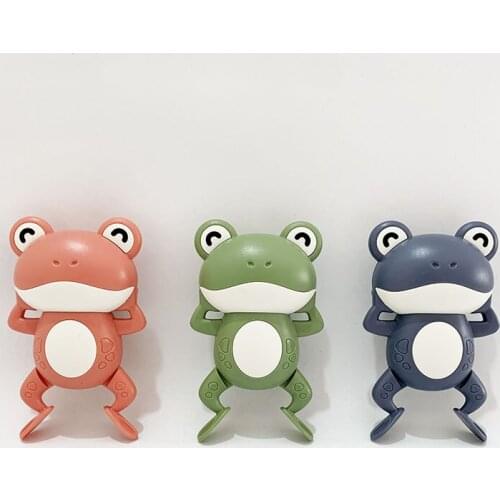 New Baby Bath Toys Kids Shower Toys Cute Frog Crab Duck Clockwork Dabbling Toy Boy Girl Summer Pool Toy Toddler Water Toys