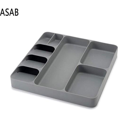 New Kitchen Drawer Cutlery Organizer Tray Spoon Knife Fork Cutlery Separation Finishing Storage Box Kitchen Storage Tools