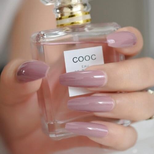 Extra Long Pure Colro Pink Coffin Nail Supplies Wholesale Press On Nails Kawaii Nails EchiQnails Simple Design Wholesale Gels