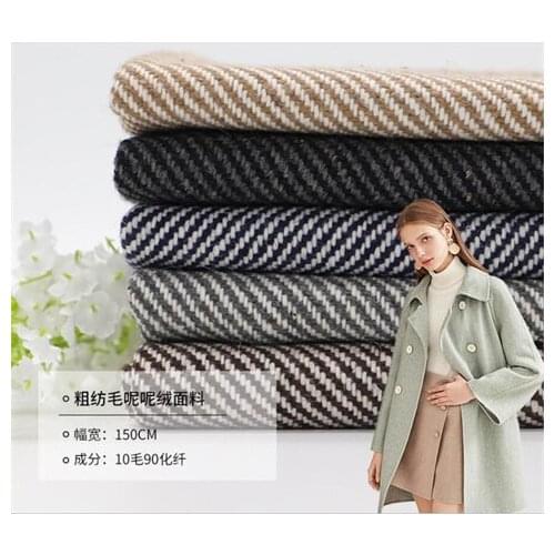 Twill yarn dyed cloth frosted cloth autumn and winter coat tweed coat suit skirt fabric
