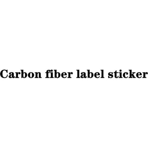 Customized Steering Wheel Carbon fiber label sticker