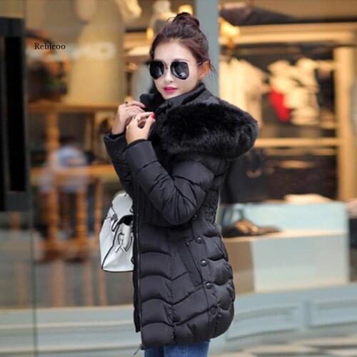 Winter Jacket Women Long Parka Fur Collar Woman Winter Coats and Puffer Jacket Feminine Coat Casual Slim Outwear Long Coat Women