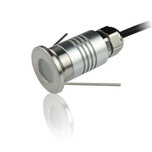 10pcs 1W CREE LED Underground Light Outdoor Indoor Mini Condensing Ground Lamp 1W Landscape Lighting IP67 DC12V Free Shipping