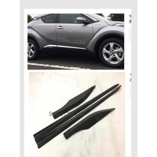 2016 2017 2018 for Toyota C-HR C HR CHR Door Body Side Trim Cover Molding ABS Chrome Car Accessories Auto Styling