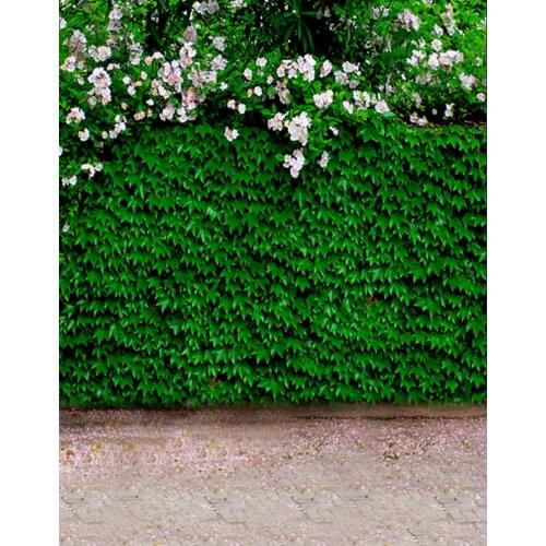 5x7ft Green Leaves Flowers Photography Backdrops Photo Props Studio Background