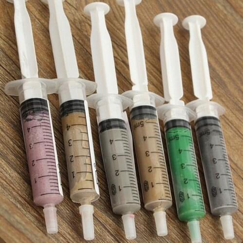 6pcs 5g Diamond Polishing Lapping Paste Mood Polishing Tool Compound For Pre-Polish to Fine Lap Compound Syringes