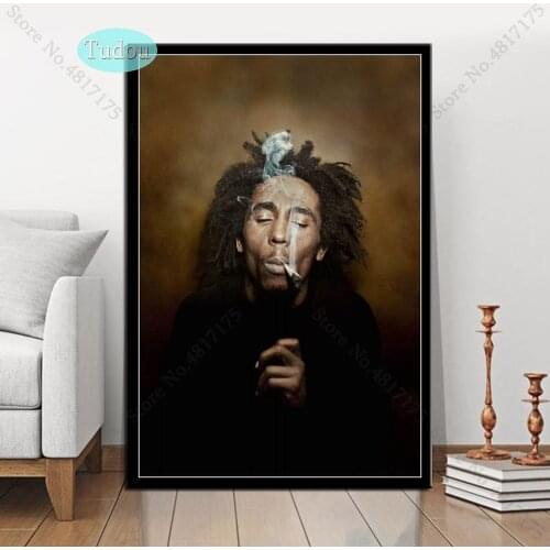 Bob Marley Singer Star Rip Canvas Painting Posters And Prints HD Wall Art Picture Music Decoration Home Decor Cuadro Decorative