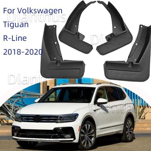 For Volkswagen VW Tiguan R-Line 2018-2020 2019 Car Mudguard Anti-splash Anti-Fouling Front Rear Fender Accessories