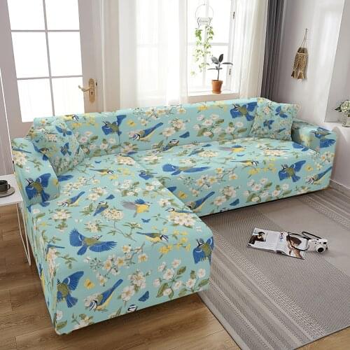 Floral Printed Leaves Sofa Slipcovers Elastic Sofa Covers for Living Room Stretch Couch Cover Sofa Decor Home Decor 1/2/3/4-seat