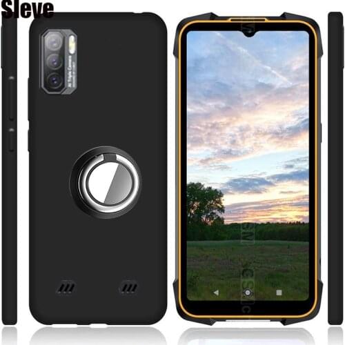 Ring Case For Cubot King Kong5 Pro Black Soft TPU Ring Holder Cover For Cubot King Kong 5 Pro 6.09"