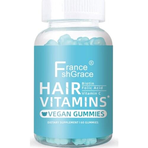 Private Label hair skin care vitamin soft gummy vitamin bears candy