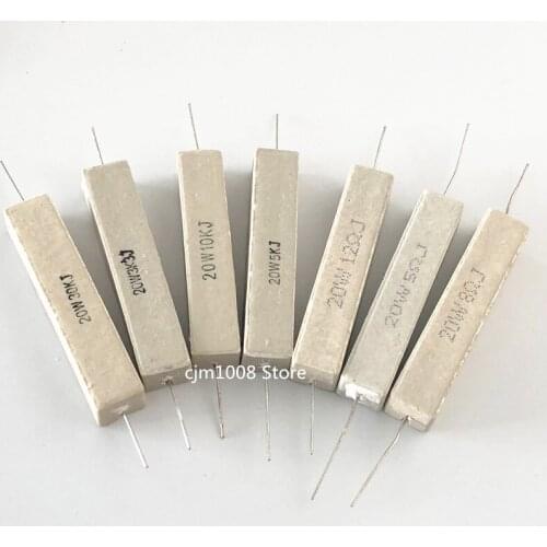 5PCS RX27 Horizontal cement resistance SQP 20W 24R 25R 27R 30R 33R 36R 39R 43R 47R 50R 51R 56R 62R 68R