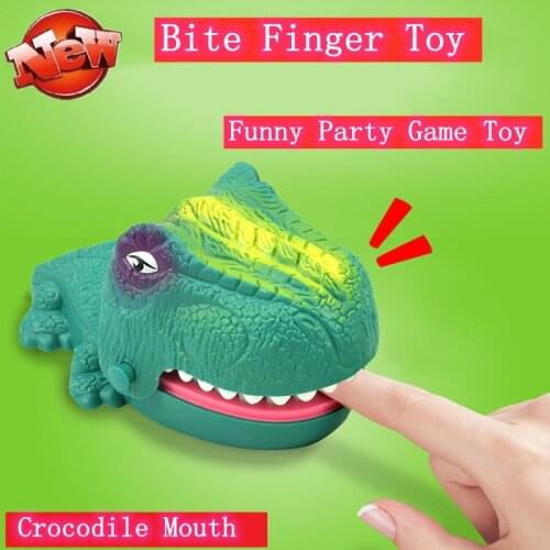 Biting Finger Game Biting Finger Dinosaur Toy Crocodile Mouth Dentist Toy Responsiveness test Toy game Hand Crazy Bite finger to