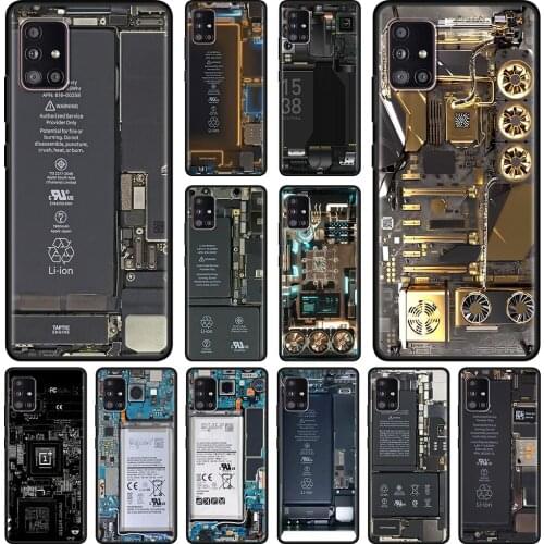 Fashion Circuit Board phone Case For Samsung Galaxy A51 A12 A21s A71 A31 A52 A32 A02s A11 A72 A41 A51 A42 A01 A02 Caso