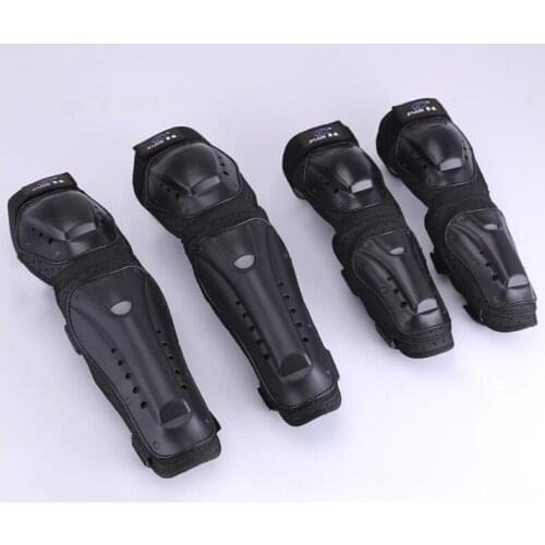 Four-piece set of knee pads and elbow pads for motorcycles Cross-country Knights' protective gear and anti-fall leg protection