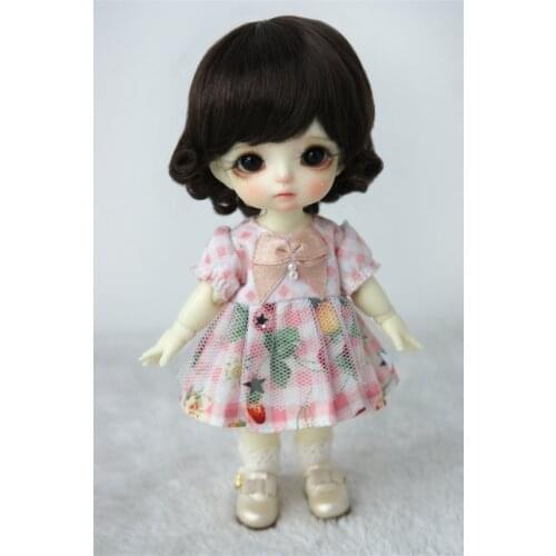 JD047 1/12 1/8 1/6 Doll Wig Classical Curly BJD Wigs For Tiny Doll Size 4-5inch 5-6inch 6-7inchSynthetic Mohair Doll Accessories
