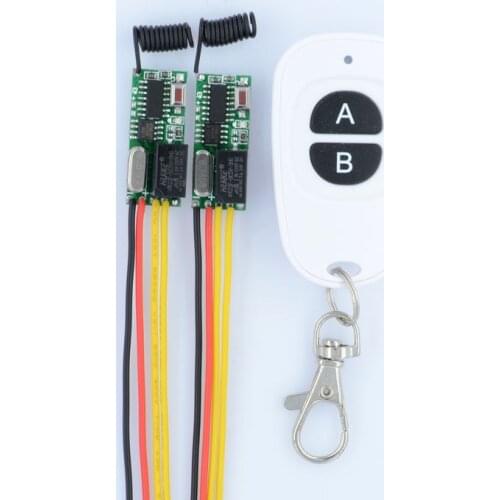 DC 3V 5V 12V 2A Relay RF Wireless Radio Remote Control Switch Remote Control Lighting Mini Receiver Momentary Toggle Latched