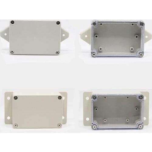 IP65 Waterproof PC Board Meter Boxes Junction Wire Box with Fixed Ear ABS Plastic Sealed Electrical Enclosure Case