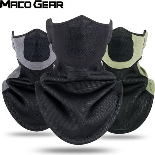 Winter Fleece Bandana Face Masks Warmer Neck Gaiter Sport Ear Cover Snowboard Ski Hiking Cycling Black Tube Half Scarf Men Women