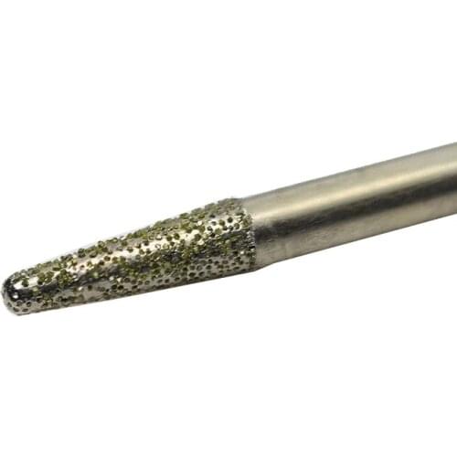 1pc 6mm SHK 3mm CED 20mm CEL 70mm OVL 20 Deg cnc router Electroplated diamond stone carving tool stone engraving machine cutter