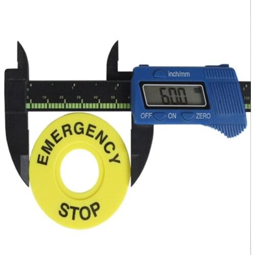 10pcs/Lot Pushbutton Switch Panel Label Frame,emergency stop switch Plastic Sign 22mm External diameter 60mm Brand New