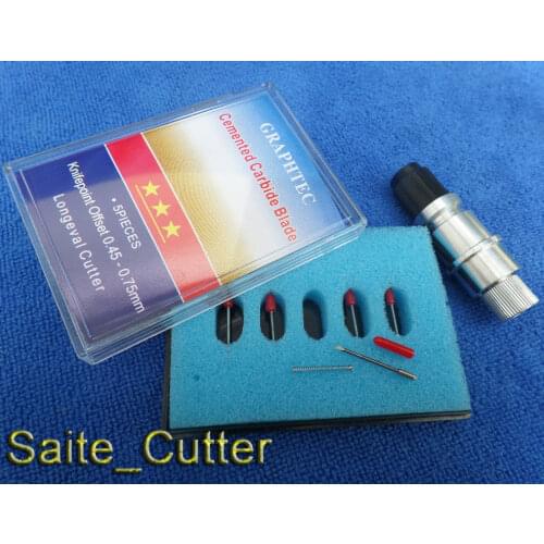 Promotion! Cutting blade holder for Graphtec CB09 silhouette cameo craftrobo +3PCS 45 Degree +2PCS 60 Degree vinyl cutter Blades