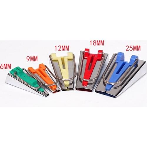 INNE Sewing Accessories Seam Tools Supplies Instruments Set 5 size 6mm 9mm 12mm 18mm 25mm DIY Patchwork Tape Maker