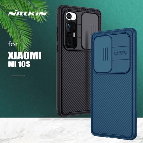 For Xiaomi Mi 10S Case Nillkin CamShield Case Ultra-Thin Slide Camera Protection Case for Xiaomi Mi10S Mi 10S Lens Back Cover