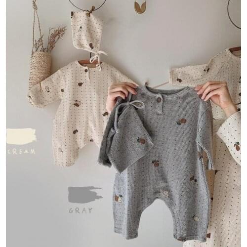 Kid Boys Pear Printing Pajamas Clothing Sets Spring Autunm Cotton Long Sleeve Tops+pants Suit Toddler Girls Clothes Set