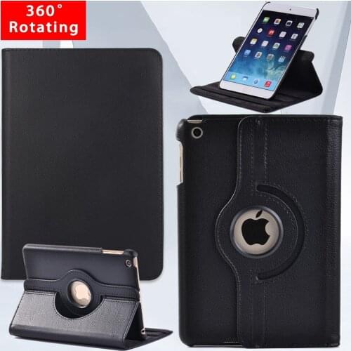 For Apple Ipad Mini 1/2/3 A1455 A1489 A1490 A1491 A1599 7.9" 360 Rotating Case Automatic Wake-up Tablet Protective Cover+pen